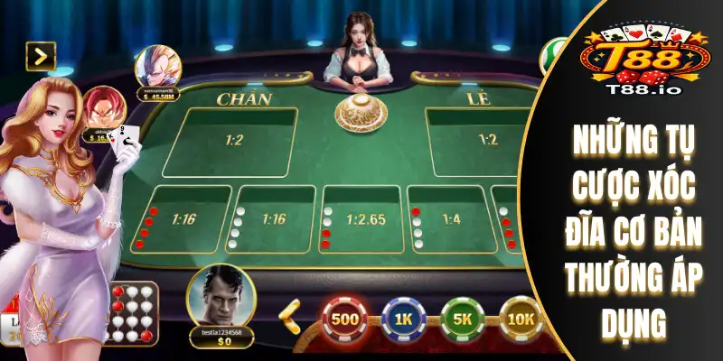 Số đồng xu được dùng khi xóc đĩa trực tuyến